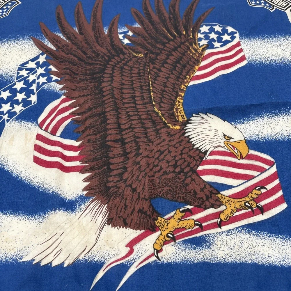 Vintage‎ Harley Davidson Bandana Official Licensed Product Flying Eagle Biker